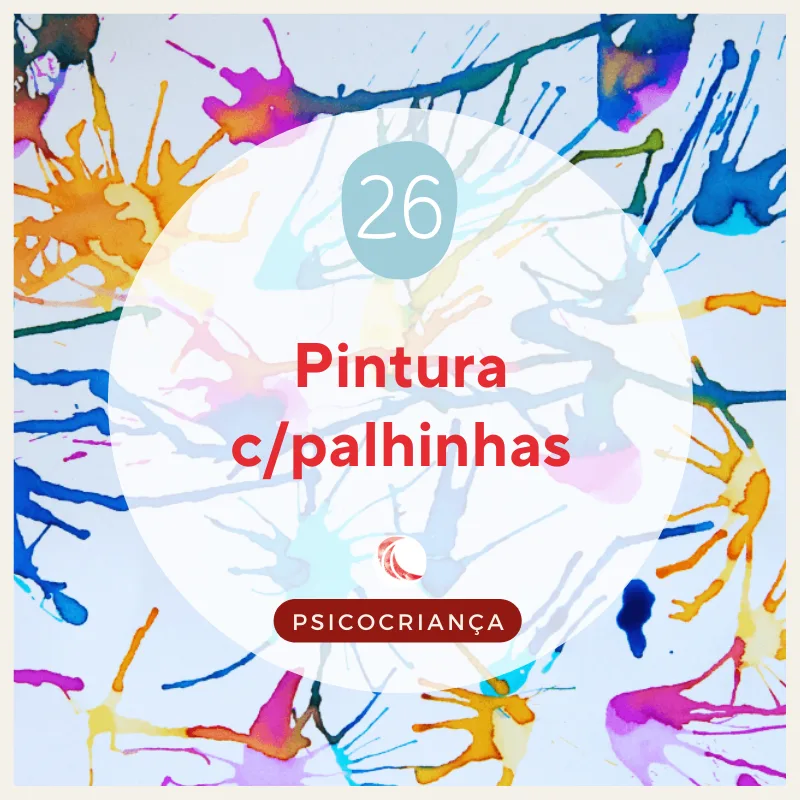 Atividade: Pintura com palhinhas